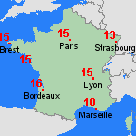 Prévisions ven, 07.11. France