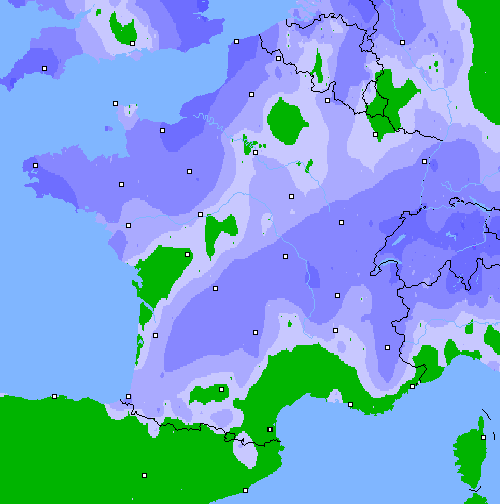 Précipitations (24 h) France